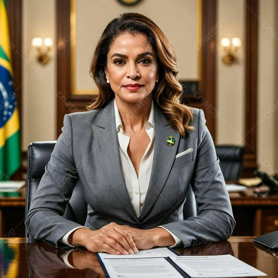 Mulher executiva em escritório profissional