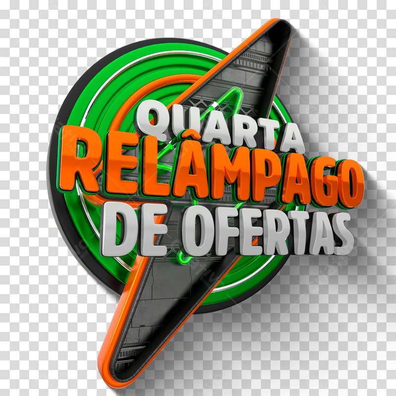Banner Quarta Relampago de Ofertas PNG com fundo transparente