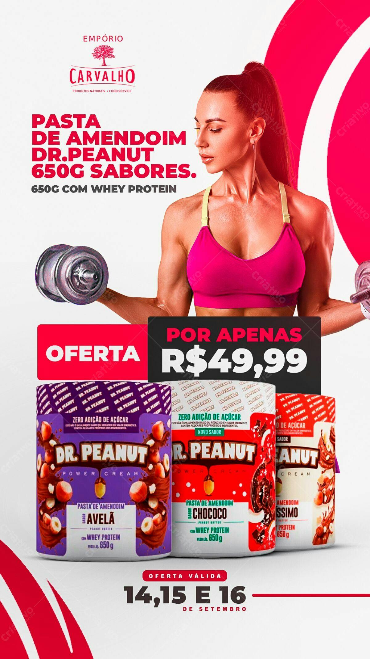 Flyer Pasta de Amendoim Dr.Peanut PSD Editável