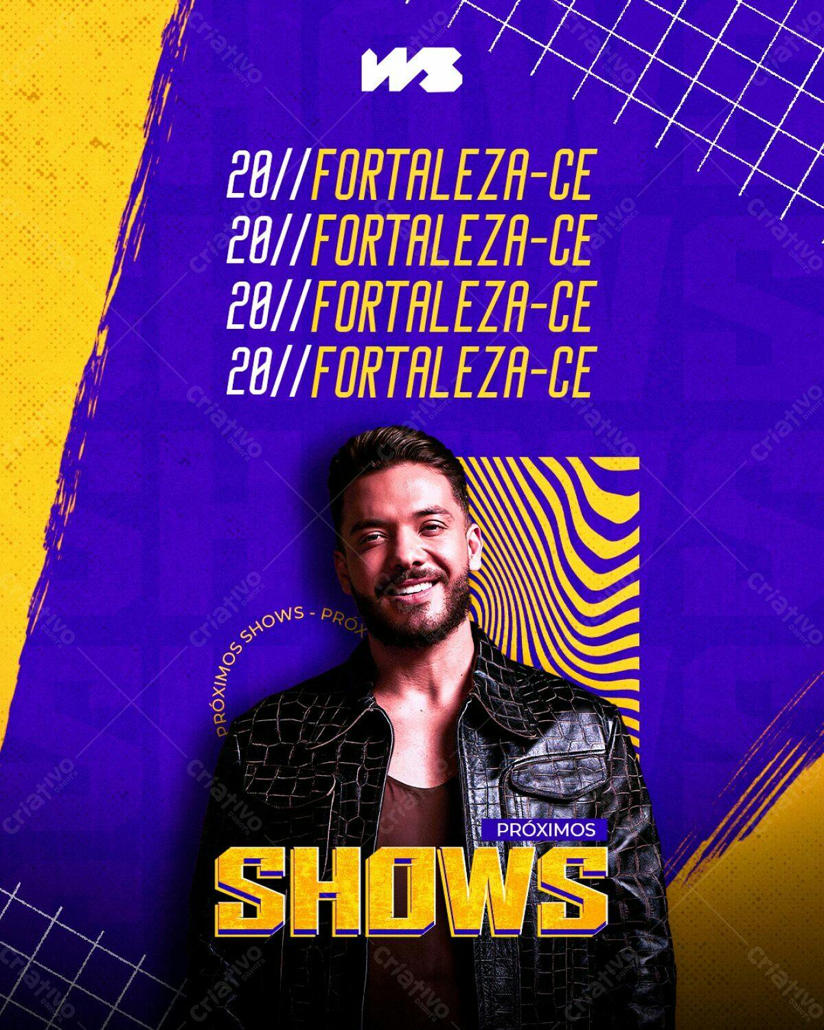Flyer Shows Fortaleza PSD Editável