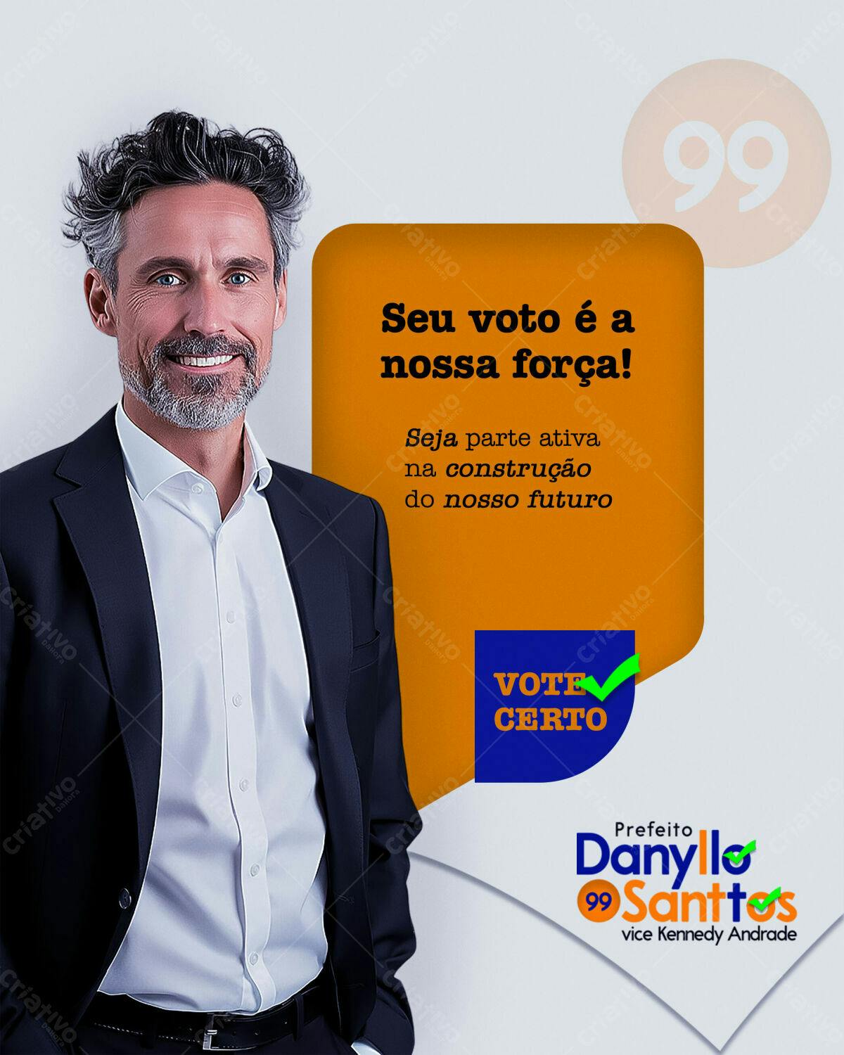 Flyer Campanha Política PSD Editável