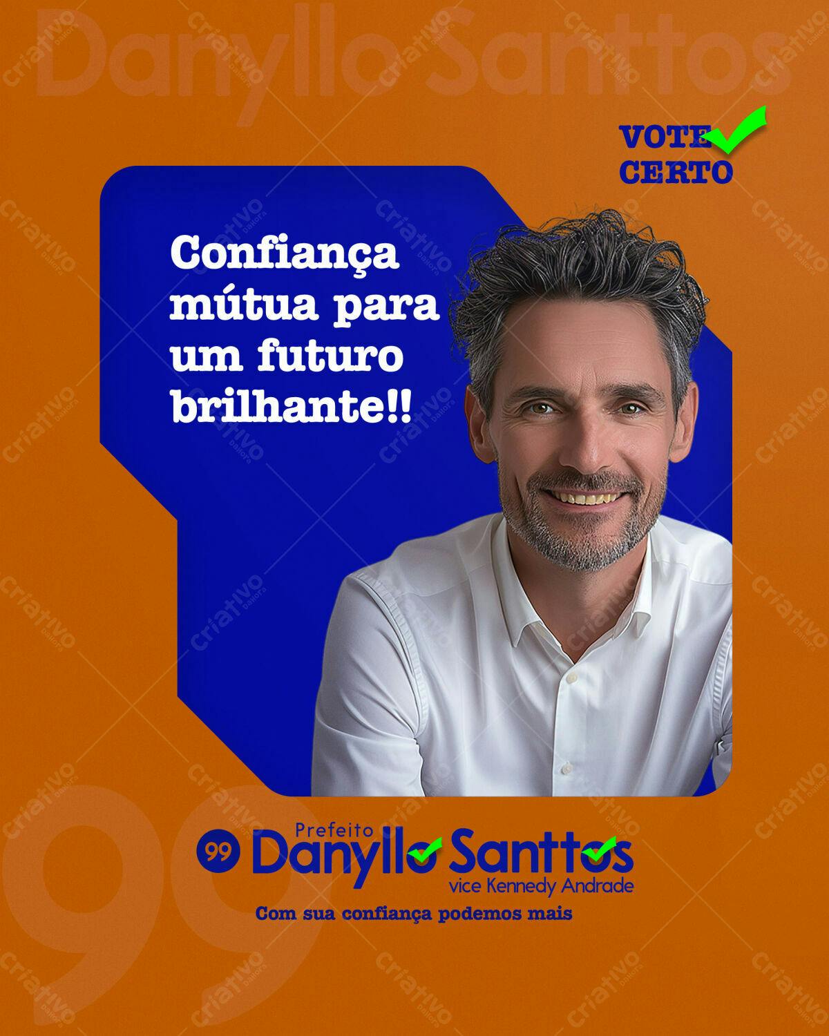 PSD para Campanha Política Eleitoral PSD Editável