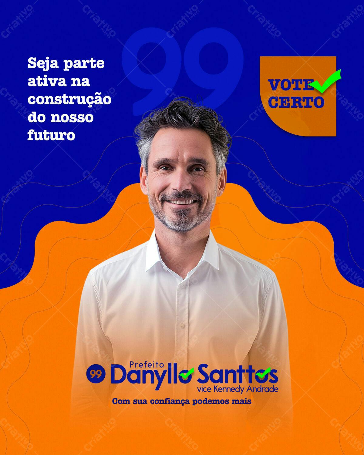 Flyer de Campanha Política PSD Editável