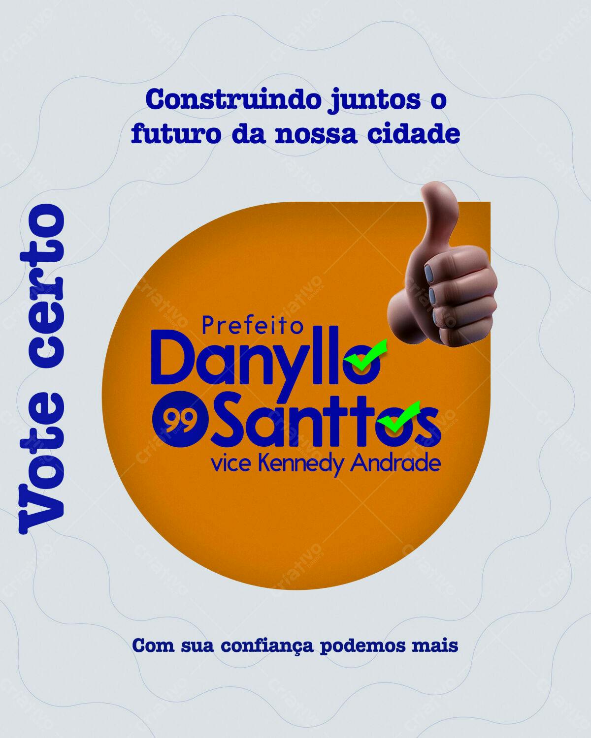 Flyer para Campanha Política PSD Editável