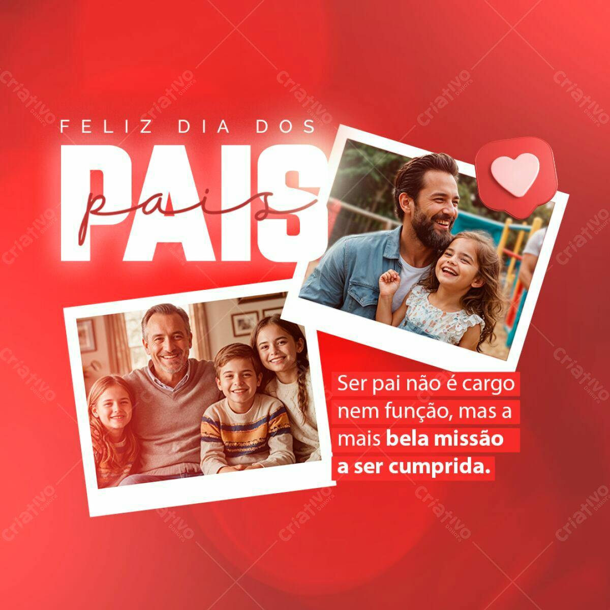 Postagem Dia dos Pais PSD Editável
