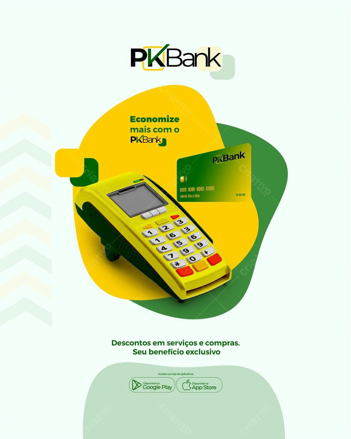 Flyer Promocional PKBank PSD Editável