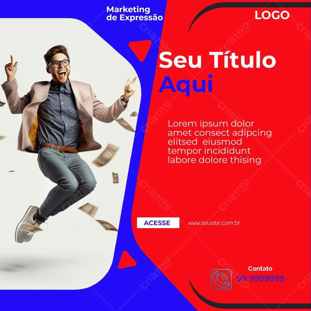 Post para Redes Sociais PSD Editável