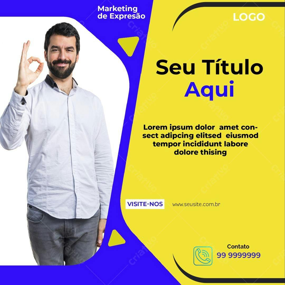 Postagem de Mídias Sociais PSD Editável
