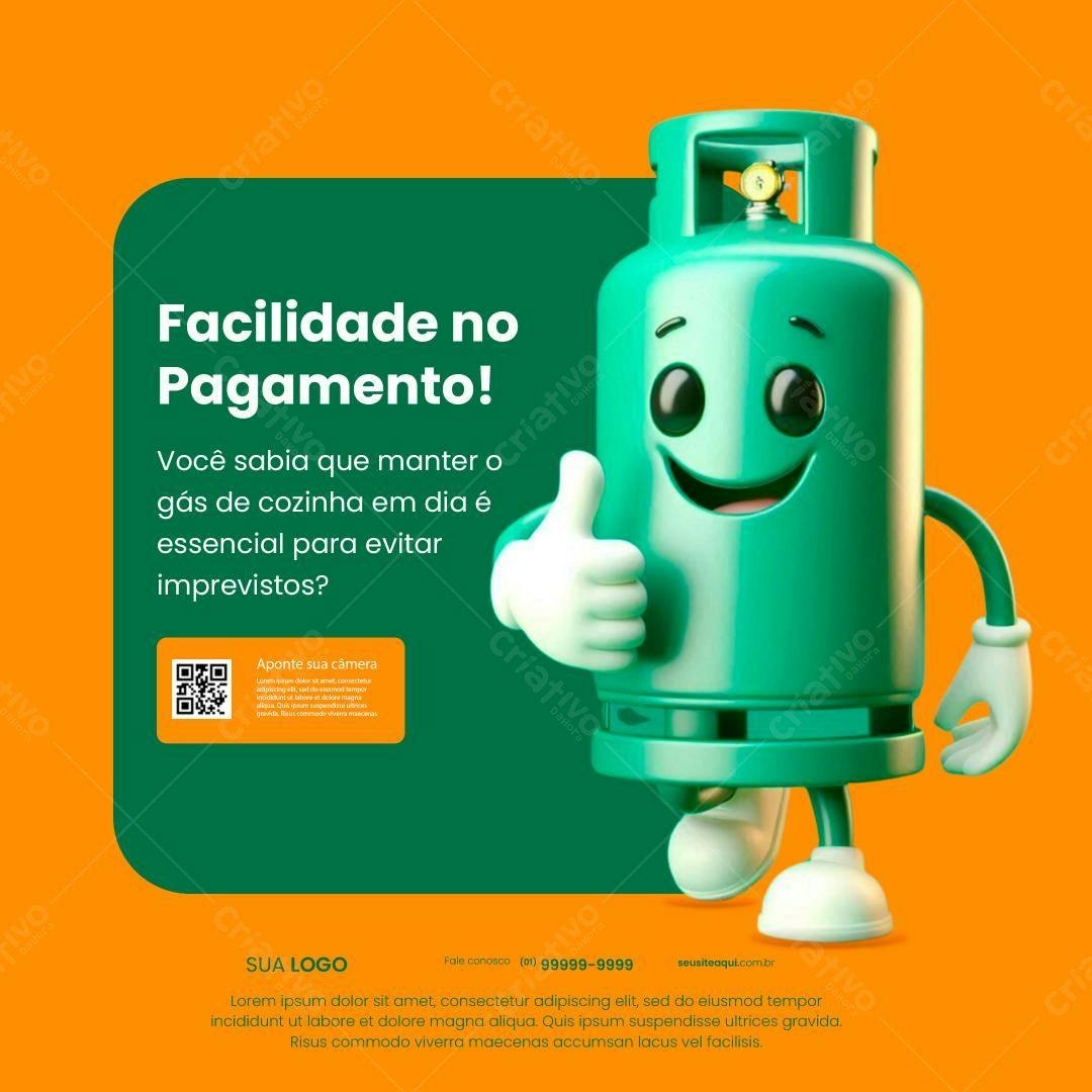 PSD Publicitário Gás de Cozinha PSD Editável