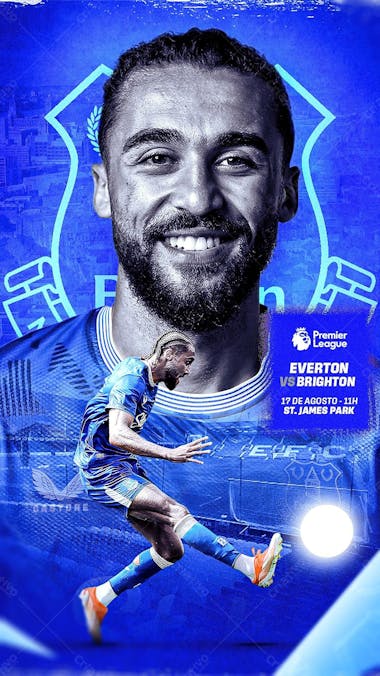 Flyer matchday calvert lewin everton