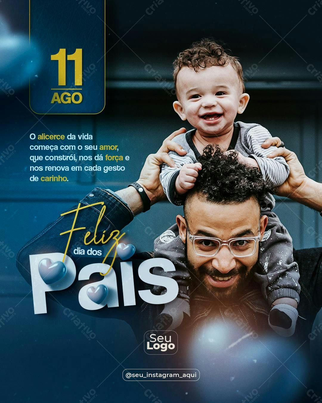 Flyer Dia dos Pais PSD Editável