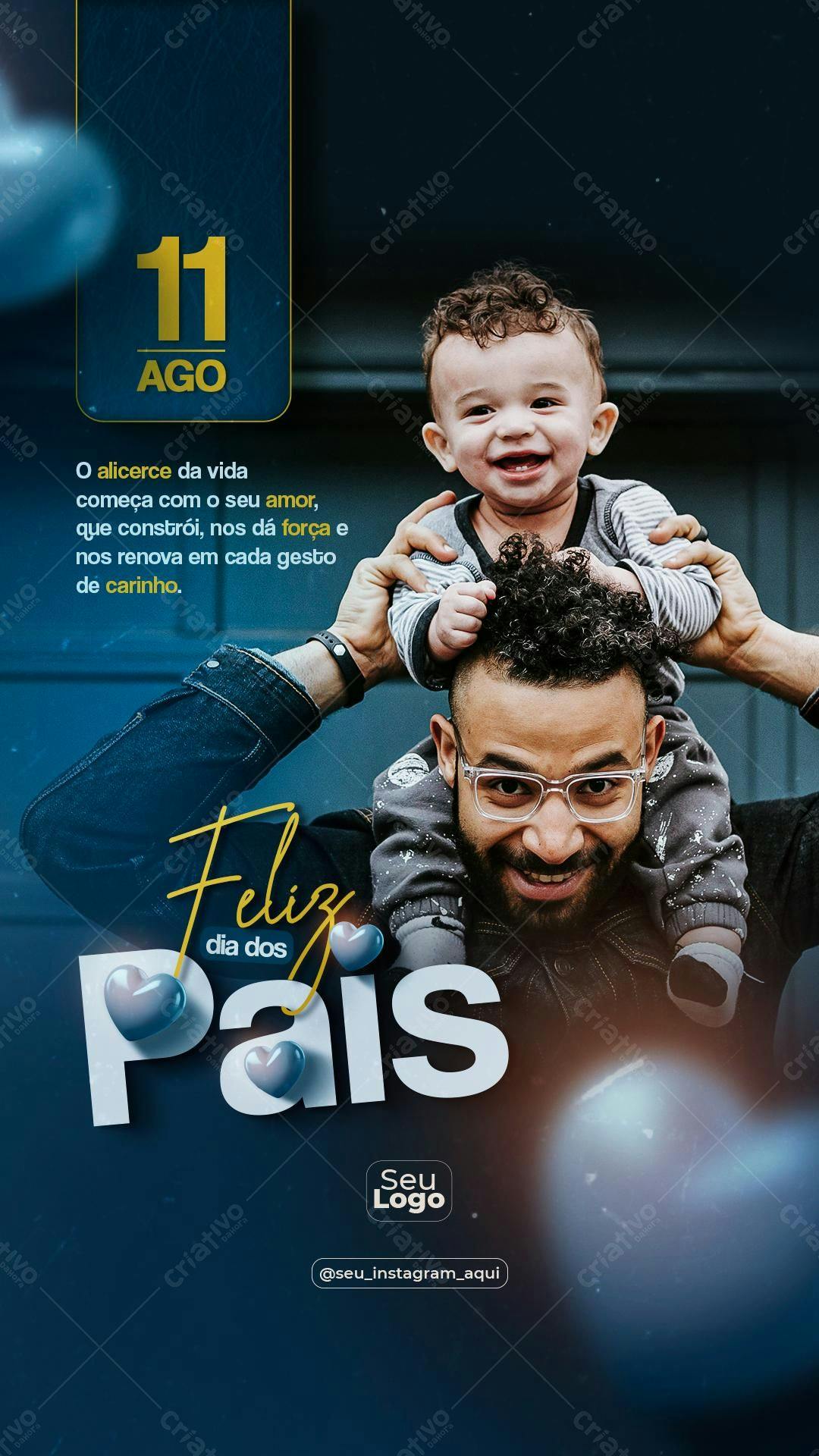 Flyer Dia dos Pais PSD Editável