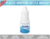 Plastic dropper bottle mockup