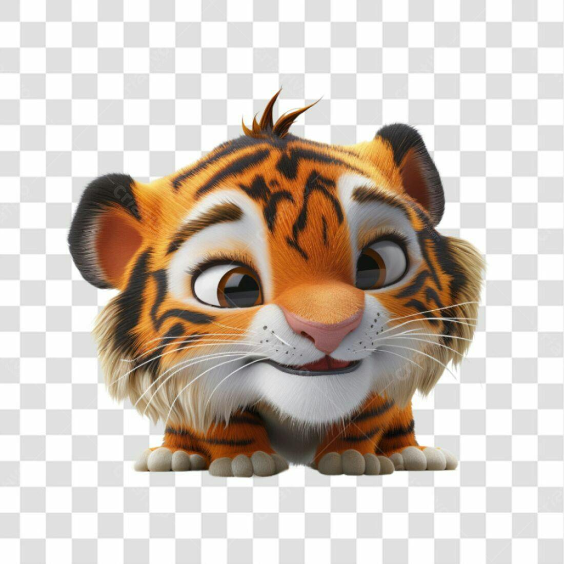 Icone Tigre Bebê PNG com fundo transparente