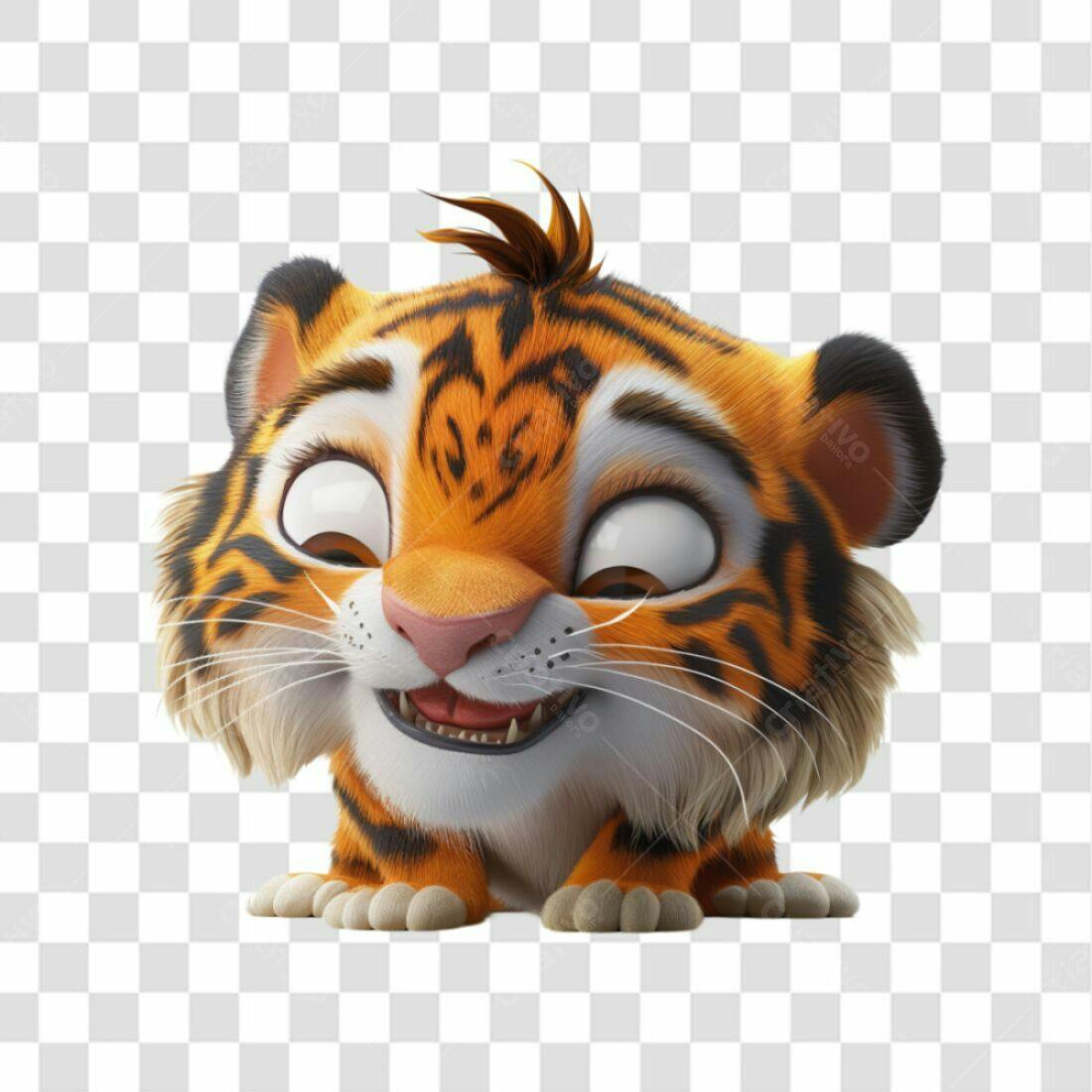 Icone Tigre Bebê PNG com fundo transparente
