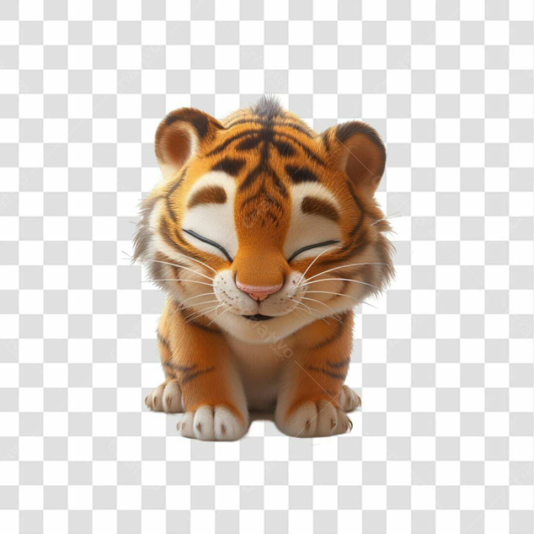 Icone Tigrinho fofo PNG com fundo transparente