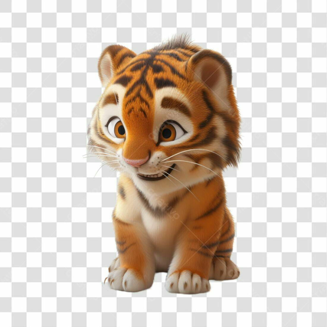 Icone Tigre Bebê PNG com fundo transparente