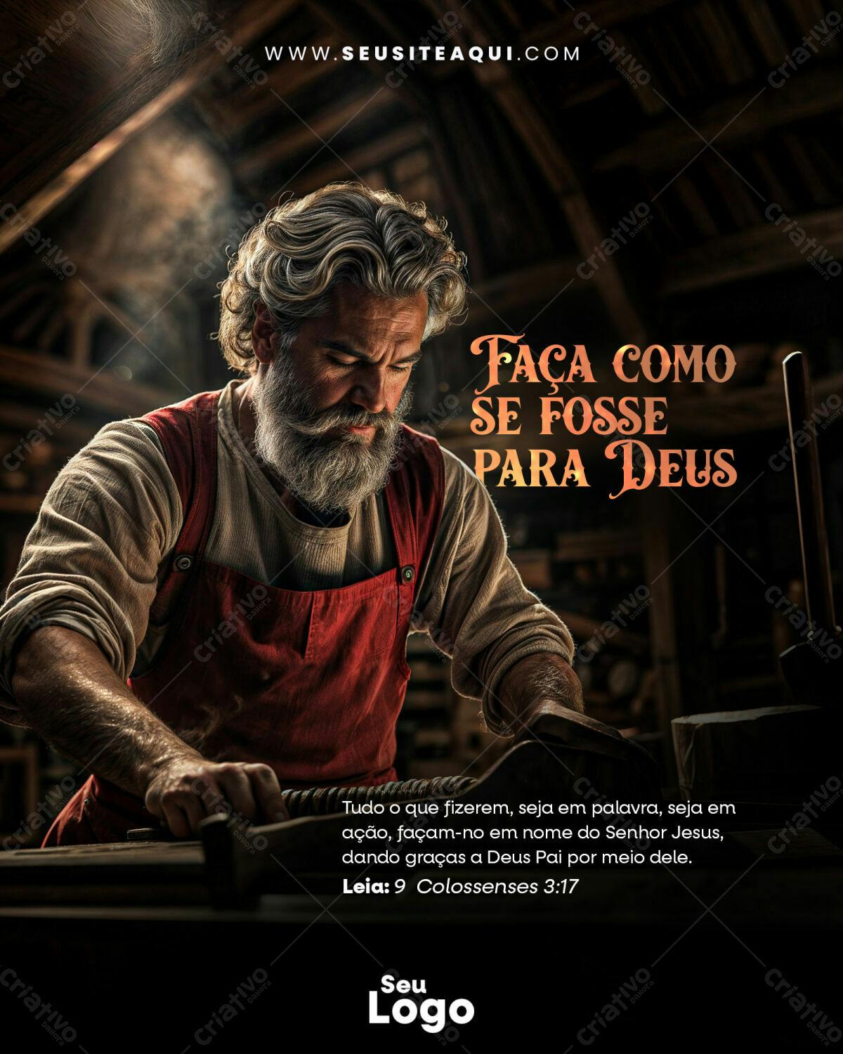 Post para Redes Sociais Dia do Artesão PSD Editável