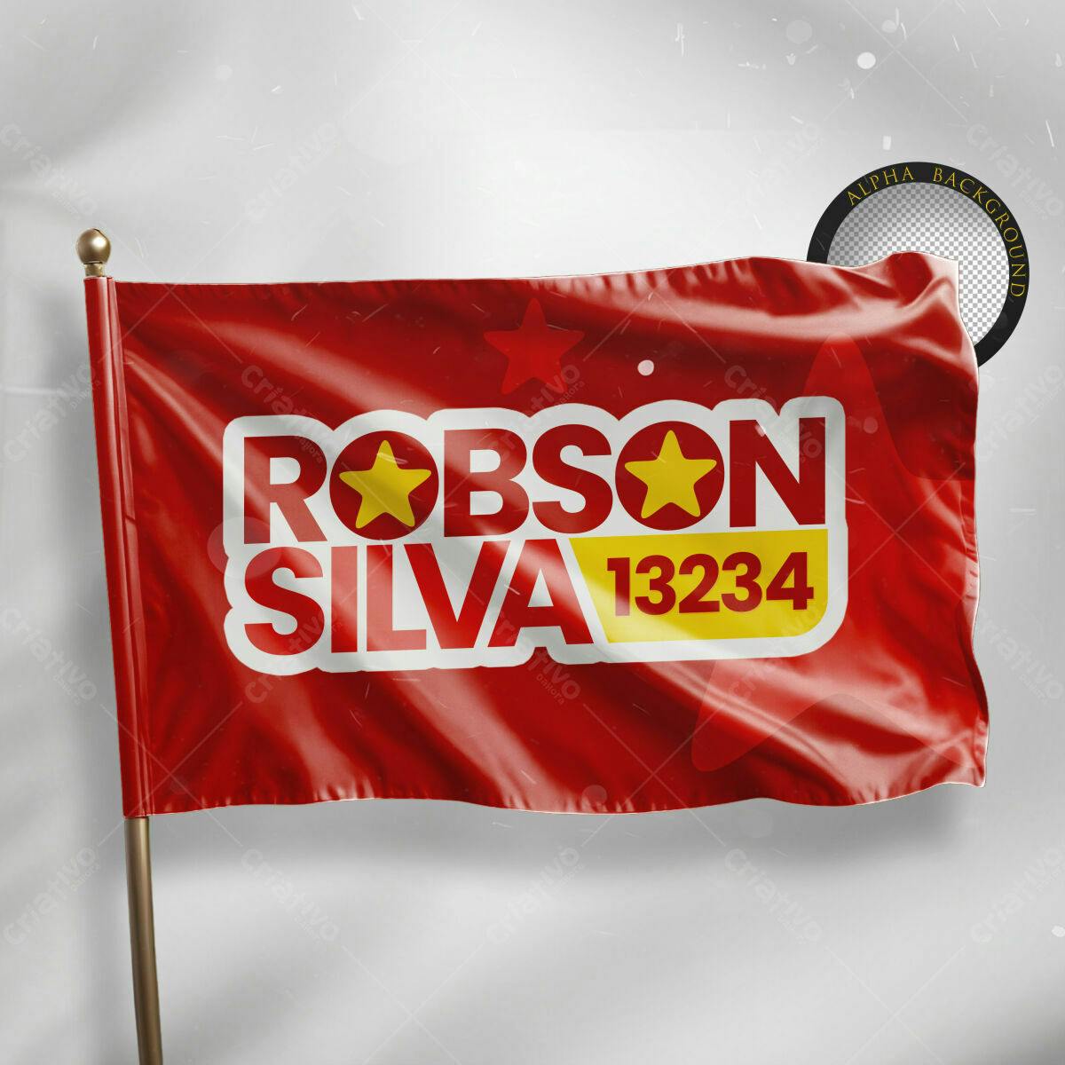 Bandeira para Campanha Política PSD Editável