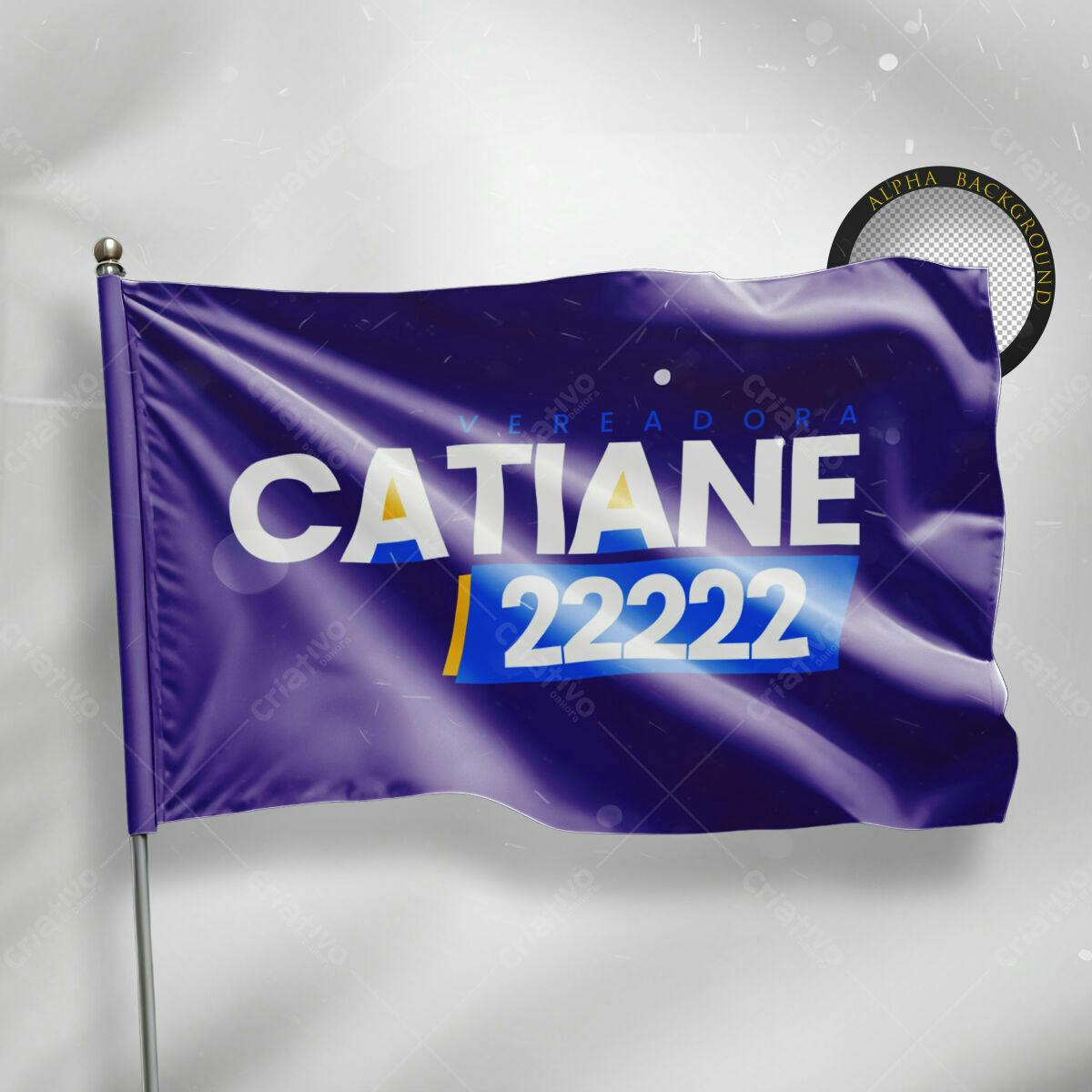 Bandeira para Campanha Política PSD Editável