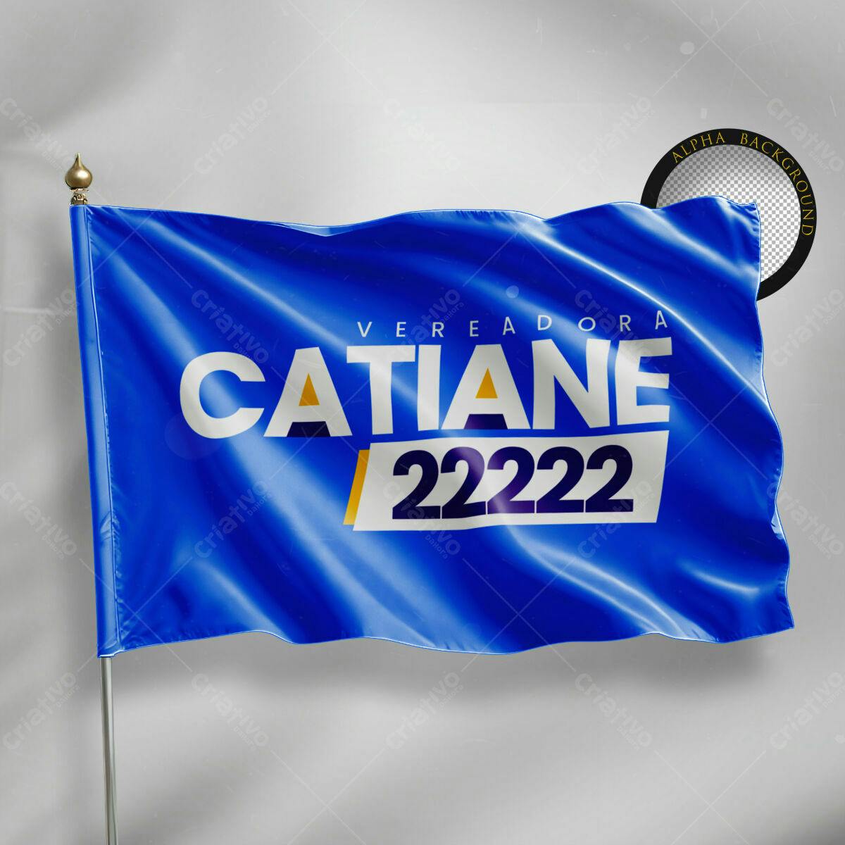 Bandeira de Campanha Política PSD Editável