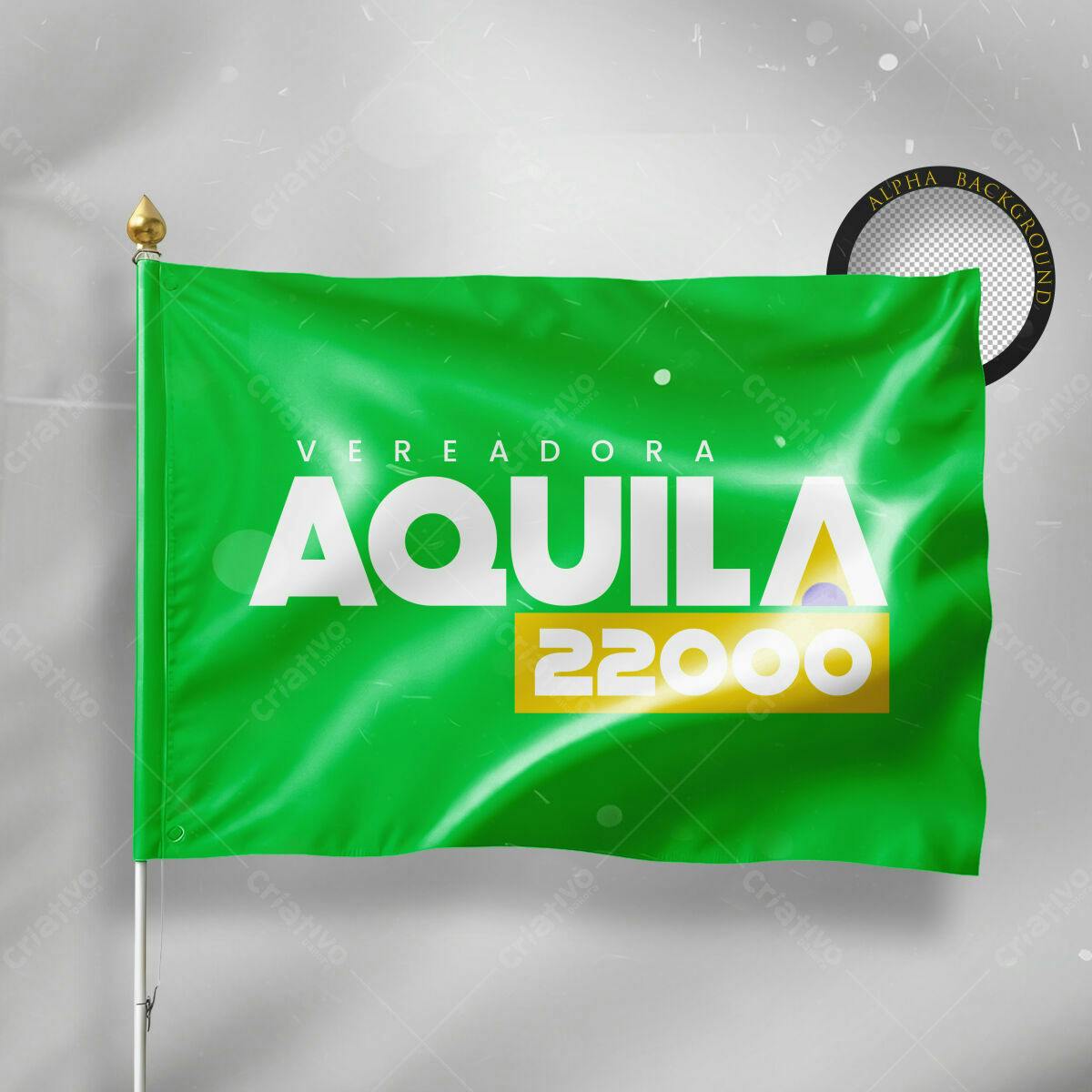 Bandeira de Campanha Política PSD Editável