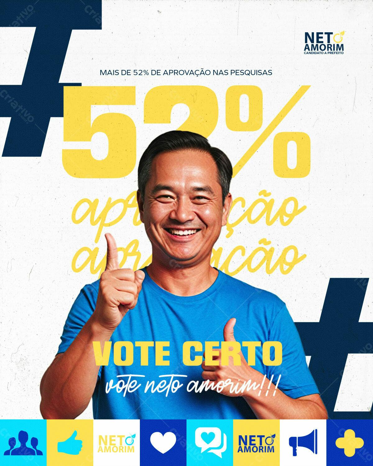 Flyer de Campanha Política PSD Editável