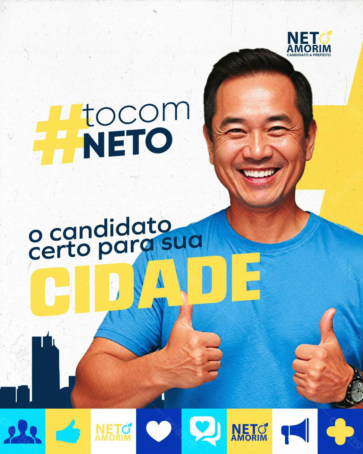 Postagem para Campanha Política PSD Editável