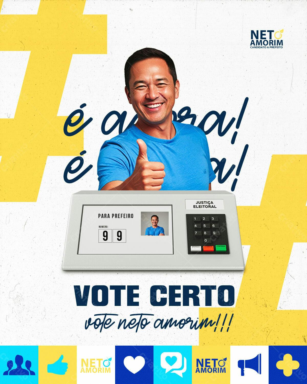 PSD para Campanha Política Eleições PSD Editável