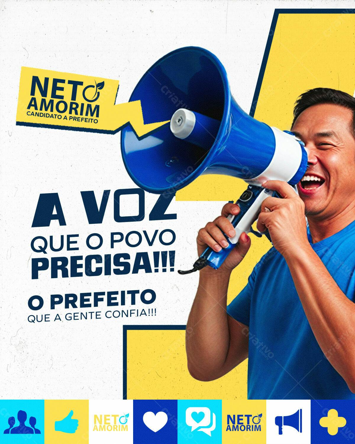 PSD para Campanha Política Eleições PSD Editável