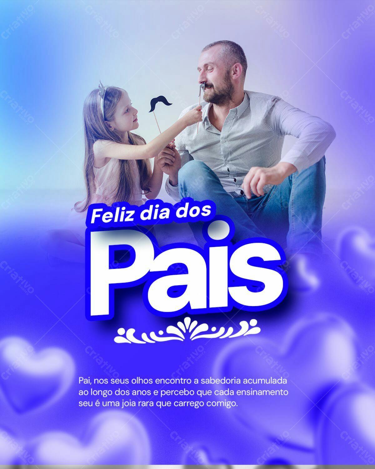 Postagem Dia dos Pais PSD Editável