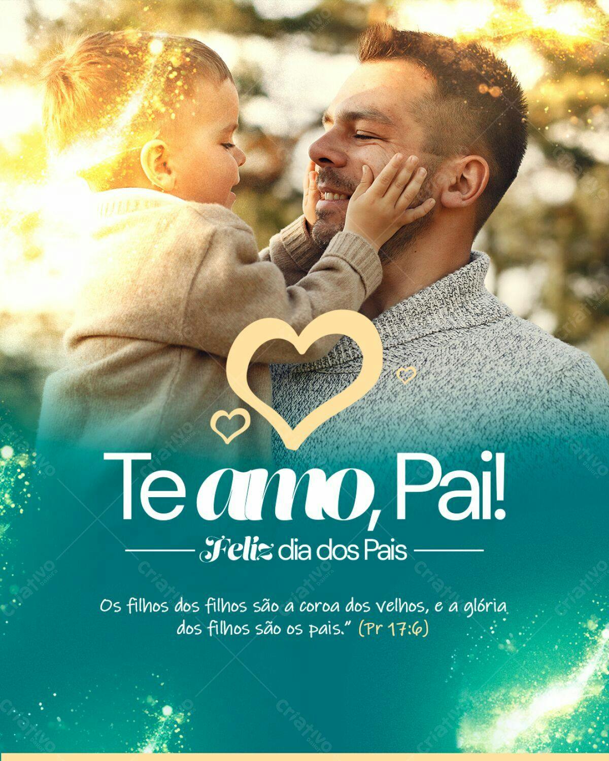 Postagem Dia dos Pais PSD Editável
