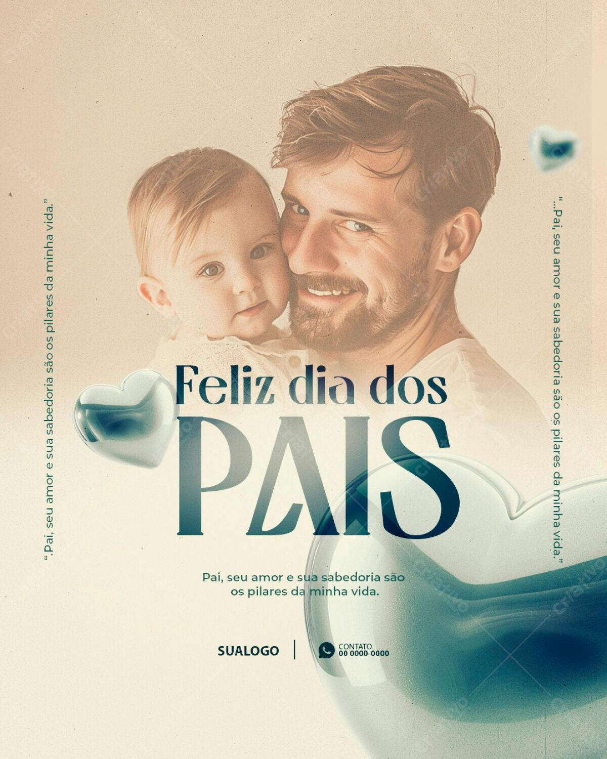 Post para o Dia dos Pais PSD Editável