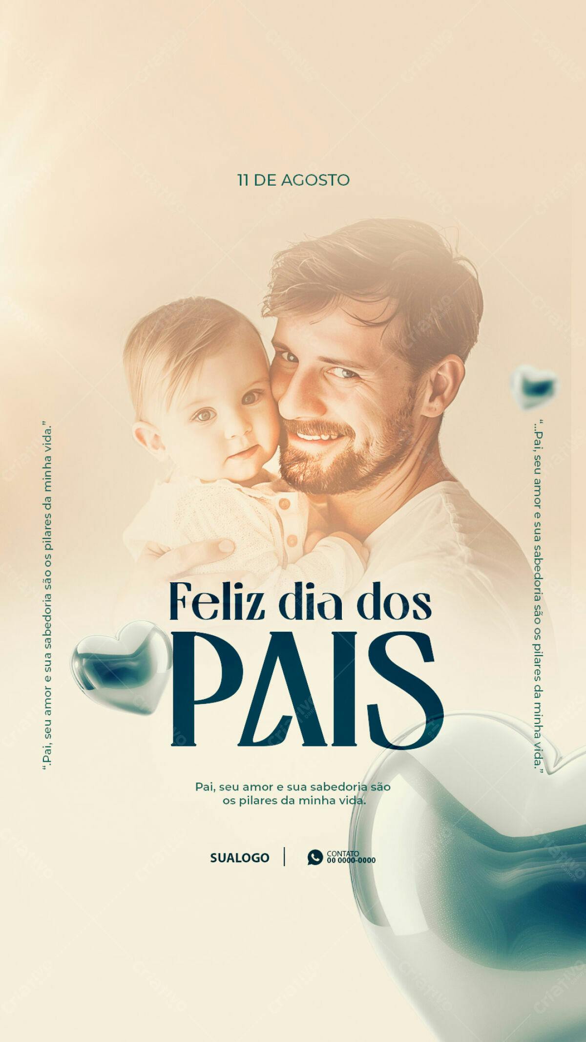 Flyer Dia dos Pais PSD Editável