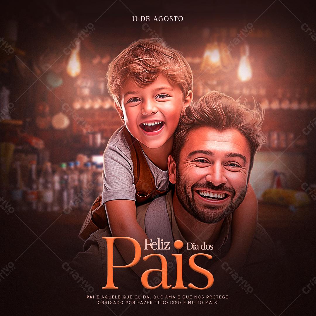 Postagem Dia dos Pais PSD Editável