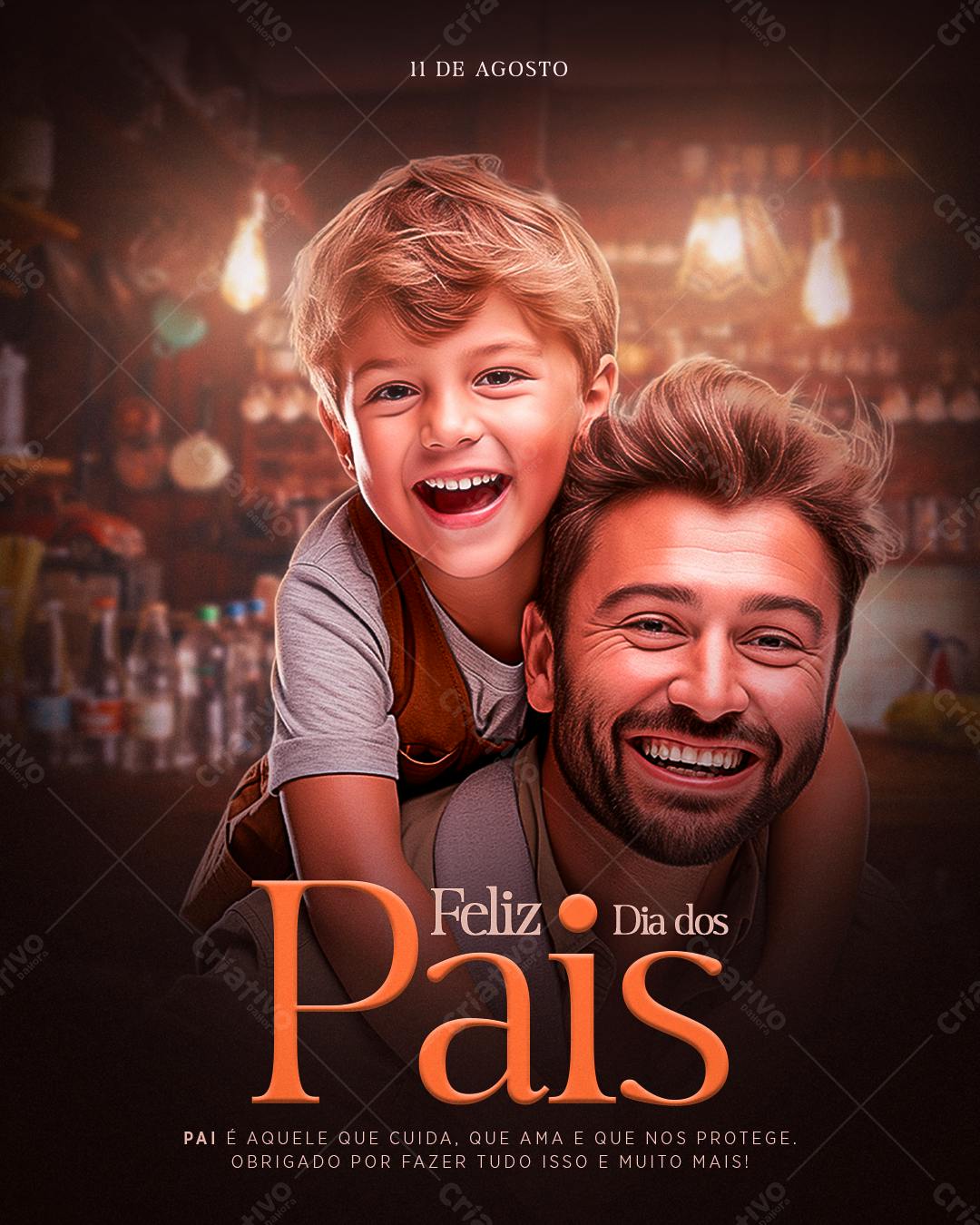 Flyer Dia dos Pais PSD Editável