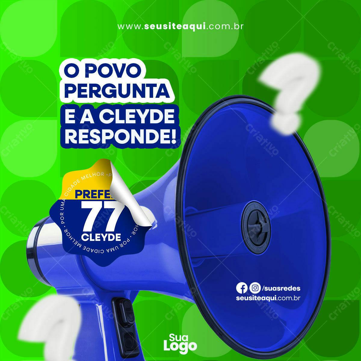 Flyer de Campanha Política PSD Editável