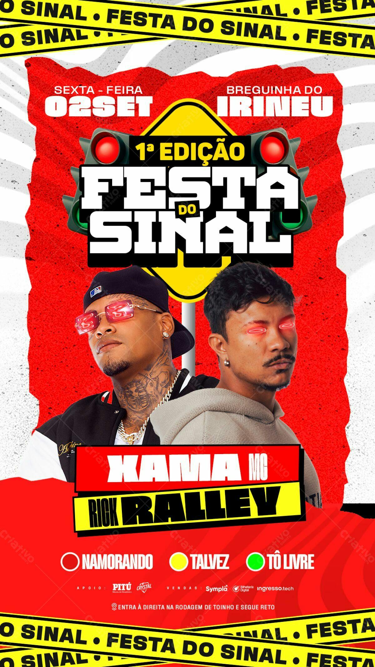Flyer Festa do Sinal PSD Editável