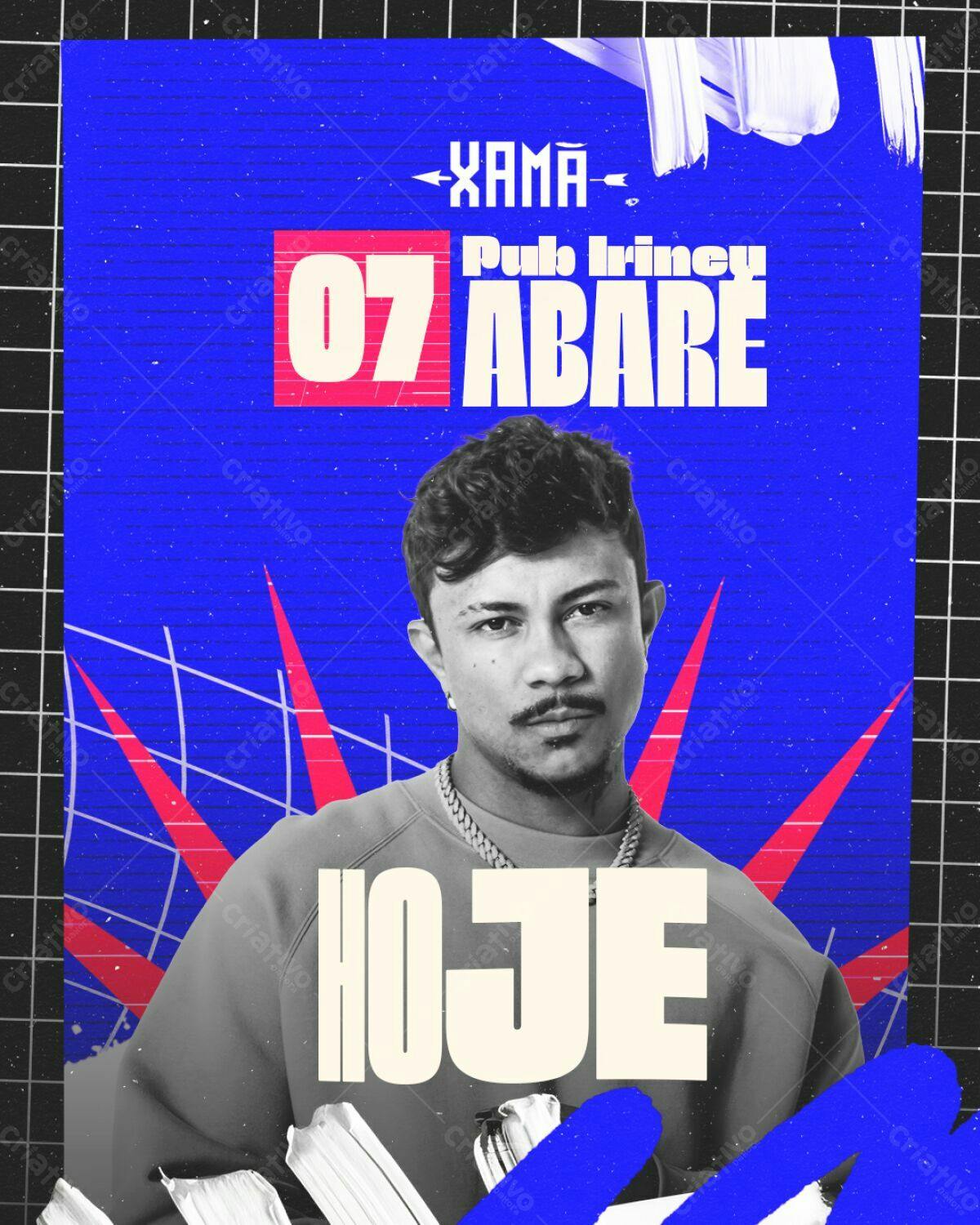 Flyer para Show do Pub Irineu - Xama PSD Editável