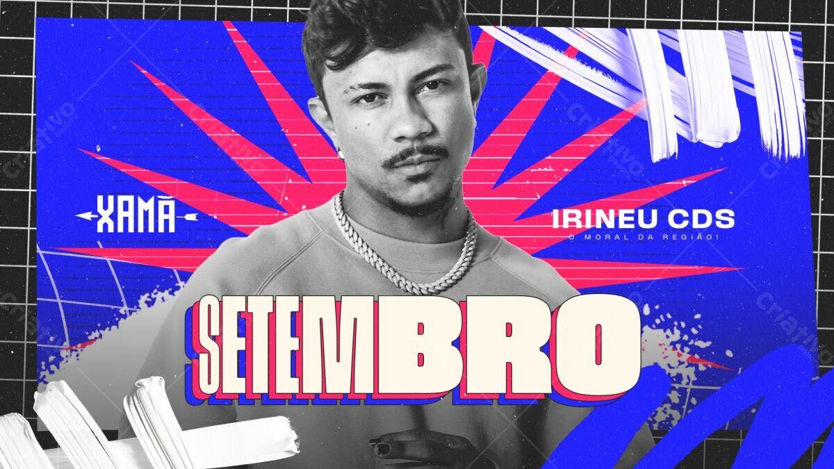 Flyer para Show Irinêu CDS Setembro PSD Editável