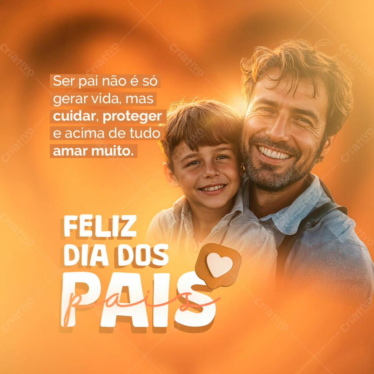 Postagem Dia dos Pais PSD Editável