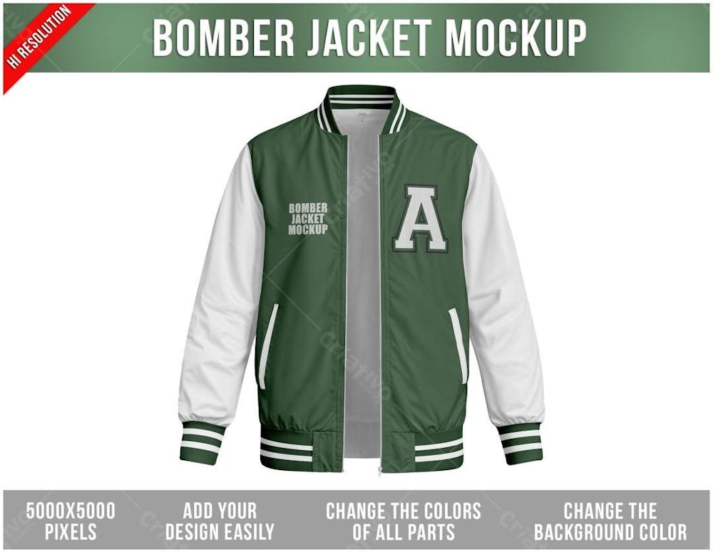 Jaqueta Estilo Colegial Mockup