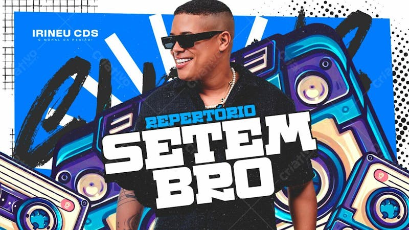 Flyer thumb capa cd banner youtube repertório setembro samba prime psd editável