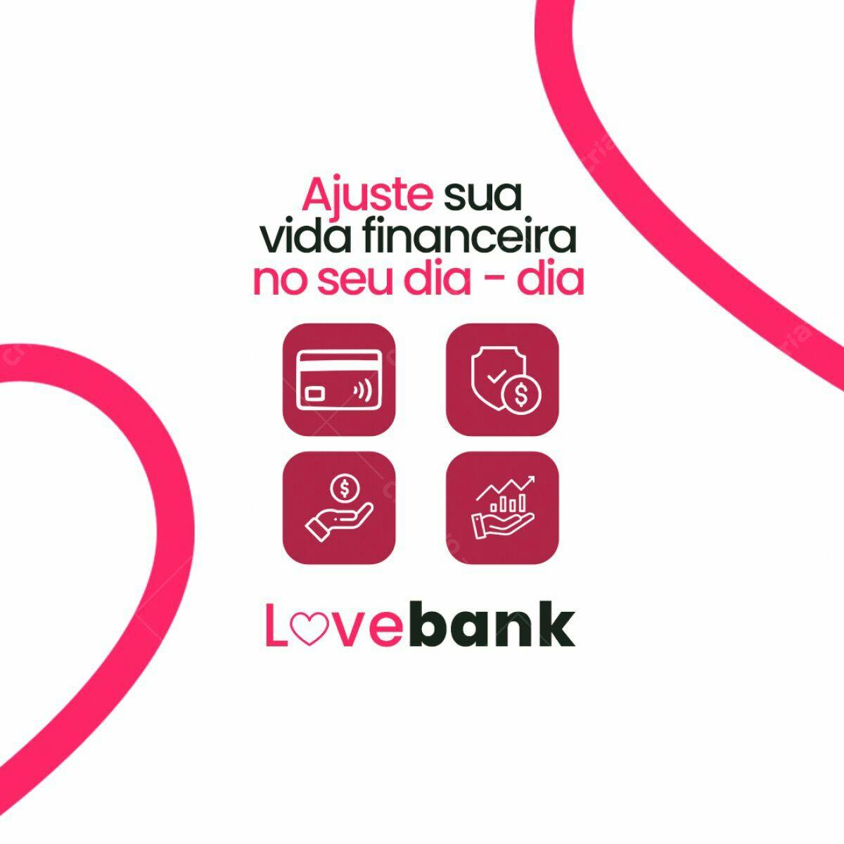 Post de Instagram para Lovebank PSD Editável