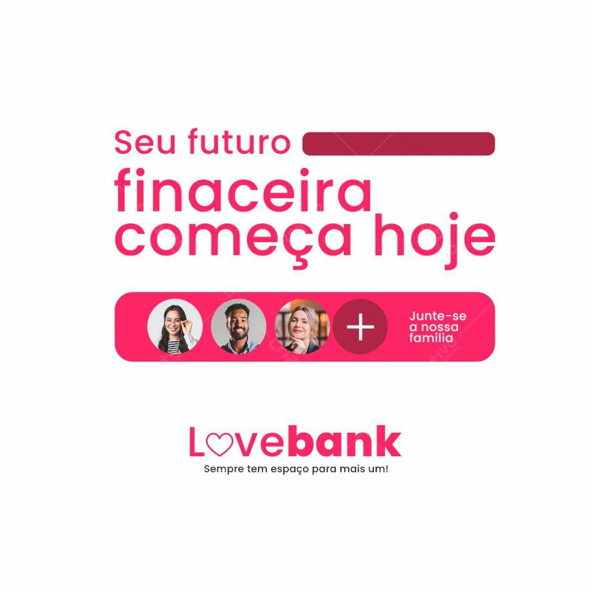 Postagem Mídias Sociais para Banco PSD Editável