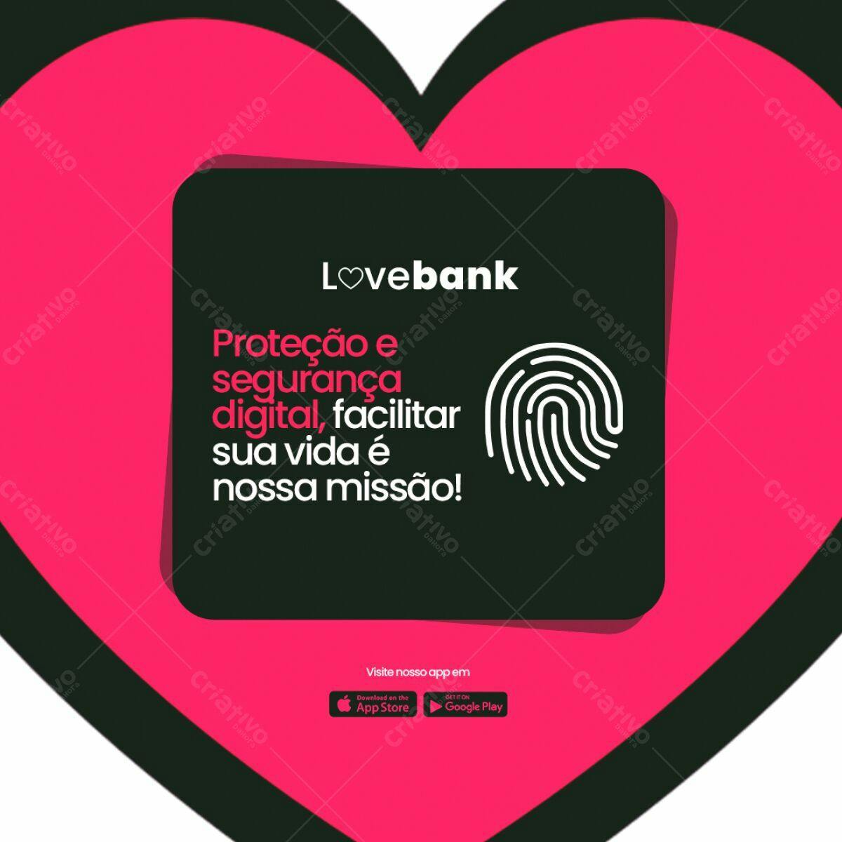 Postagem Redes Sociais Segurança Digital PSD Editável