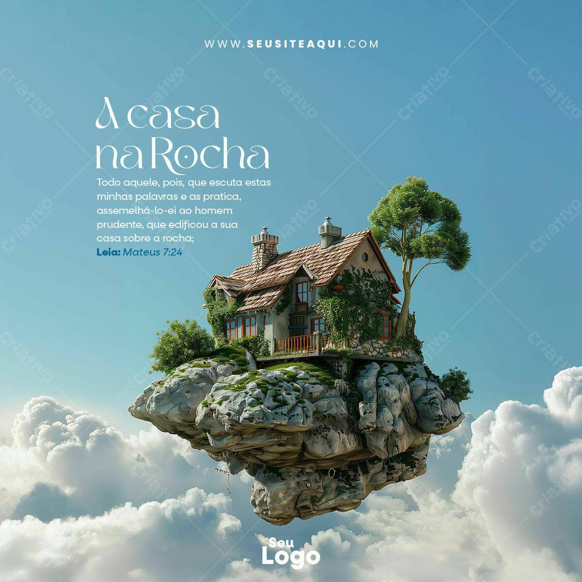 Flyer Casa na Rocha PSD Editável
