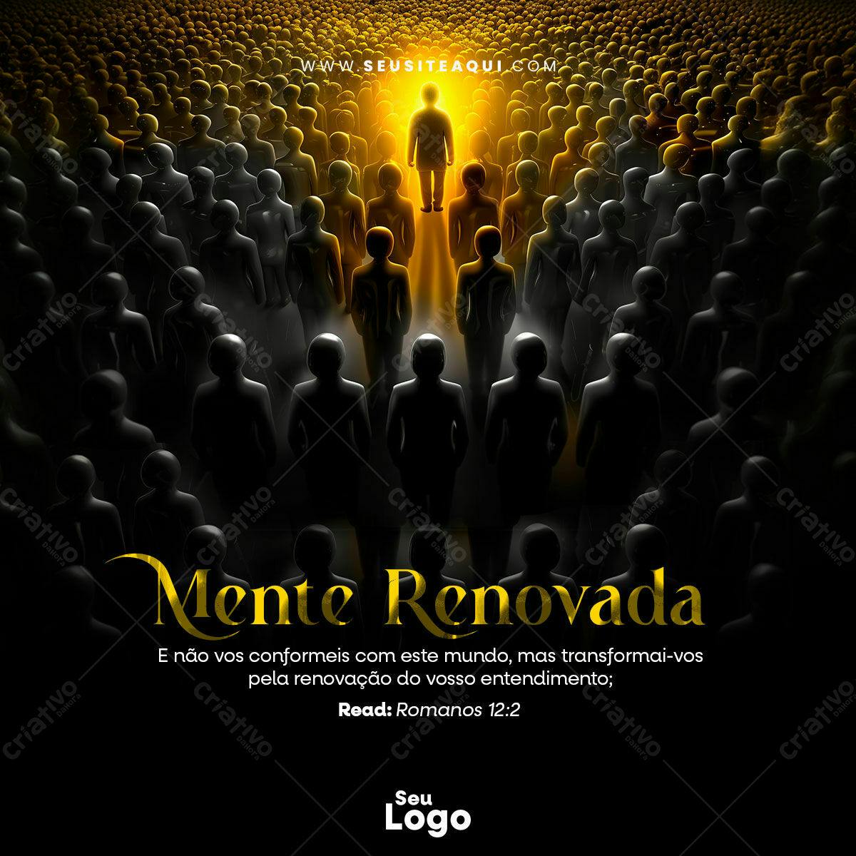 Flyer Igreja Mente Renovada PSD Editável