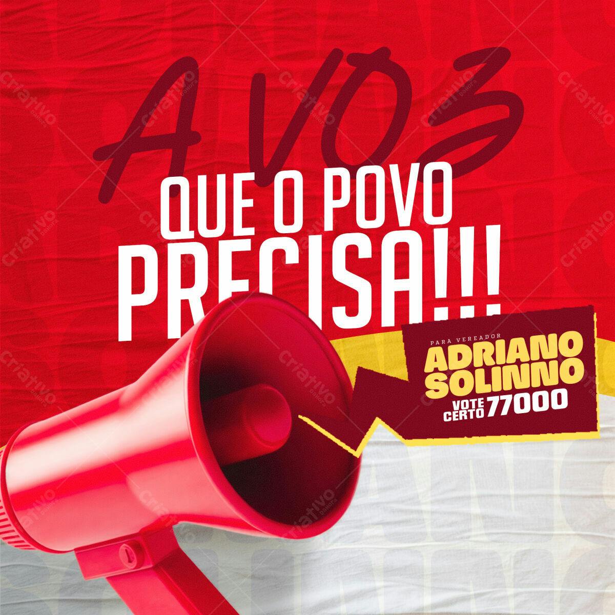 Flyer de Campanha Política PSD Editável