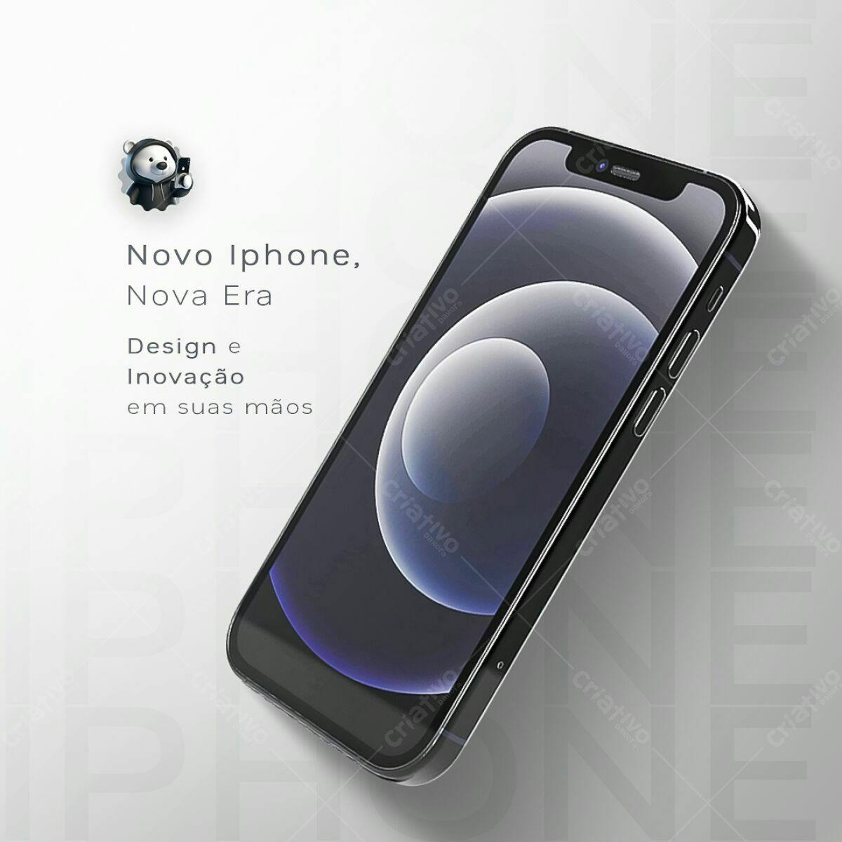 Mockup Iphone Nova Era PSD Editável